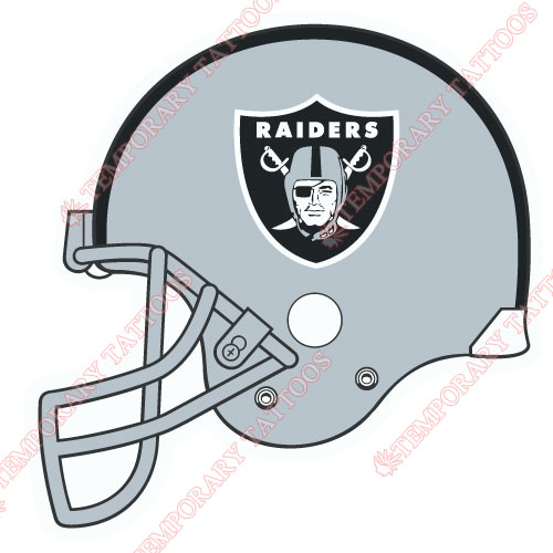 Oakland Raiders Customize Temporary Tattoos Stickers NO.670